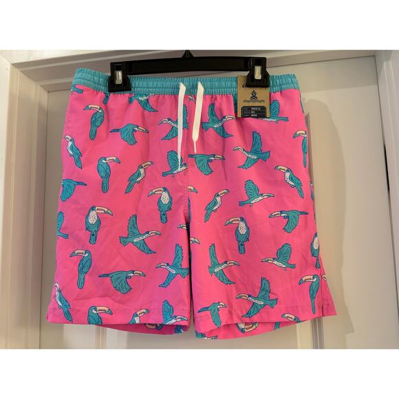 Boy's Youth Chubbies Delights Swimsuit Swim Trunks NEW Toucan Do It Print XL - Picture 2 of 5